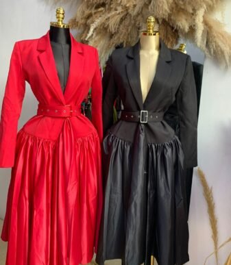 Sexy Boss Gown in Black and Red